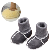 Mijn Hummeltje Mini Fashion™ | Warm & Knus   Baby slofjes Donkergrijs / 16  (7 14 maanden) | Educatief Speelgoed