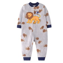 Mijn Hummeltje WarmBuddy – Schattig & Zacht – Baby Jumpsuit van Fleece met Cartoonprint Leeuw / 66 (3–6 maanden) | Educatief Speelgoed