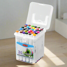 Mijn Hummeltje HighlightPro – Dubbel & Kleurrijk – Geurloze & Afwasbare Schoolstiften 36 colors | Educatief Speelgoed