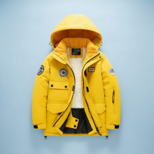 Mijn Hummeltje GlacierFit – Ademend & Beschermend Waterdicht – Ski pak met Fleecevoering Gele Jas / 110 (5–6 jaar) | Educatief Speelgoed