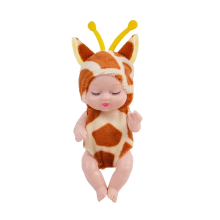 Mijn Hummeltje LittleDolly – Cute & Cozy – Baby Doll in a Cheerful Animal Costume Giraffe | Educatief Speelgoed