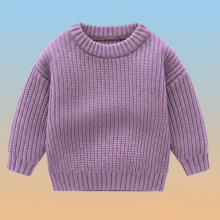 Mijn Hummeltje PureSoft – Classic & Knus – Stevige gebreide trui Paars / 120 (5 jaar) | Educatief Speelgoed