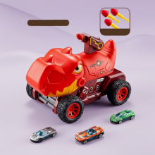 Mijn Hummeltje TurboRex – Avontuurlijk & Interactief – Dinosaurus Speelgoedauto Rood   6 Auto / 3 auto's | Educatief Speelgoed