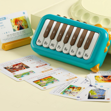 Mijn Hummeltje PocketPiano – Compact & Muzikaal – Mini Elektronische Piano Groen | Educatief Speelgoed