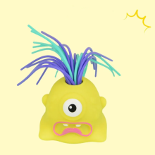 Mijn Hummeltje Yellie – Grappig & Interactief – Monster Stressspeeltje Geel | Educatief Speelgoed