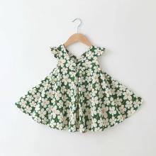 Mijn Hummeltje Mini Fashion™   Speels & Elegant   Meisjes Zomer Jurk Groen Bloemen / 90 (18 24 maanden) | Educatief Speelgoed