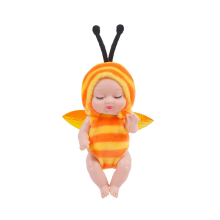 Mijn Hummeltje LittleDolly – Cute & Cozy – Baby Doll in a Cheerful Animal Costume Bij | Educatief Speelgoed