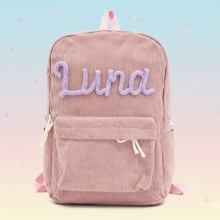 Mijn Hummeltje Kids Backpack – Gepersonaliseerde Rugzak voor Kinderen Roze Paars | Educatief Speelgoed