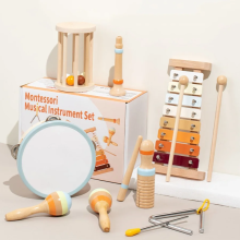 Mijn Hummeltje Infant Bell™   Zachte Geluiden   Montessori Muzikale Instrumenten 7 Delige Set | Educatief Speelgoed