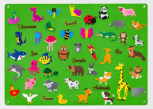 Mijn Hummeltje FeltBoard™ | Eindeloos ontdek  en speelplezier!   Viltbord Dieren | Educatief Speelgoed