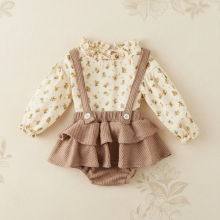 Mijn Hummeltje SweetPea – Baby Meisjes Outfit Met Ruffle En Bloemenprint 80 (6–9 maanden) | Educatief Speelgoed