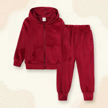 Mijn Hummeltje Kids Tales – Warm & Comfortabel – Velvet Trainingspak voor Kinderen rood / 160 (10–11 jaar) | Educatief Speelgoed