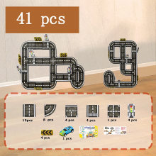 Mijn Hummeltje MagnetoTrack – Creatief & Speels – Magnetische tegels Autoset Op de weg (M)   41 stuks | Educatief Speelgoed