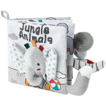 Mijn Hummeltje Soft Sensory Book – Voelen & Ontdekken – Baby Boekje Jungle dieren | Educatief Speelgoed