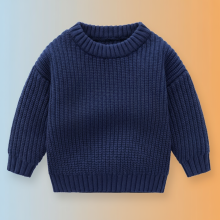 Mijn Hummeltje PureSoft – Classic & Knus – Stevige gebreide trui Marineblauw / 100 (3 jaar) | Educatief Speelgoed