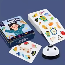 Mijn Hummeltje Memory Dobble Game™   Leerzaam & Avontuurlijk   Geheugen Kaartspel Geheugen Kaartspel incl. Bel | Educatief Speelgoed