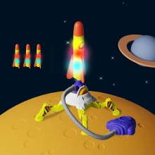 Mijn Hummeltje Air Rocket   Spring & Lanceer   Raket Speelgoed Enkel / Ja | Educatief Speelgoed