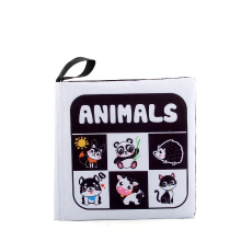 Mijn Hummeltje Rattle Book™   Geluid & Beweging   Stoffen Boekje Dieren | Educatief Speelgoed
