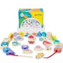 Mijn Hummeltje Lace & Thread™ – Stapel & Rijg Spel –  Kralen Rijgen Dieren | Educatief Speelgoed