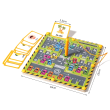 Mijn Hummeltje Bead Puzzle™ – Doolhofplezier Sorteren – Houten Magnetische Ballen Puzzel Alfabet | Educatief Speelgoed