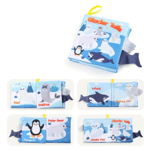 Mijn Hummeltje Soft Tail Book™ – Zachte Staartpret – Sensorisch Dieren Babyboekje Pooldieren | Educatief Speelgoed