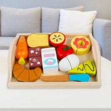Mijn Hummeltje MiniChef – Leuk & Creatief – Houten Magnetische Keuken Speelset Ontbijt | Educatief Speelgoed