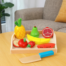 Mijn Hummeltje MiniChef – Leuk & Creatief – Houten Magnetische Keuken Speelset Watermeloen & Fruit | Educatief Speelgoed