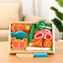 Mijn Hummeltje MiniChef – Leuk & Creatief – Houten Magnetische Keuken Speelset Vis & Vlees | Educatief Speelgoed