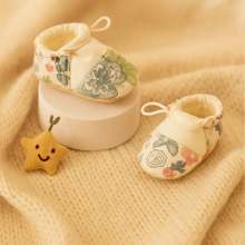 Mijn Hummeltje TinyTrend – Modieus & Licht – Pasgeboren Schoentjes Bloemen / L (12 cm / 6–12 maanden) | Educatief Speelgoed