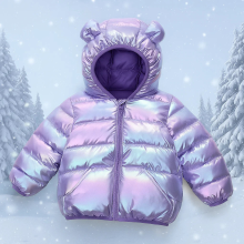 Mijn Hummeltje CuddleCoat  – Dikke Gewatteerde Jas met Beren Capuchon Paars / 100 (3 jaar / 40 cm / 50 cm) | Educatief Speelgoed