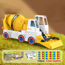 Mijn Hummeltje Power Mixer Truck™ – Draai & Bouw Pret – Speelgoed Bouwvoertuig Cementwagen 105 stuks | Educatief Speelgoed