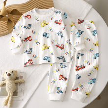 Mijn Hummeltje LittleDreamer – Zacht & Warm – Katoenen Kinder Nachtkleding Set Auto / 80 (6–12 maanden) | Educatief Speelgoed