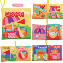 Mijn Hummeltje Rattle Book™   Geluid & Beweging   Stoffen Boekje Vormen 2 | Educatief Speelgoed