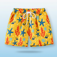 Mijn Hummeltje Beach Shorts – Lichtgewicht & speels – Tropisch Kinder Zwembroek Koraalrif / 110 (4–5 jaar) | Educatief Speelgoed