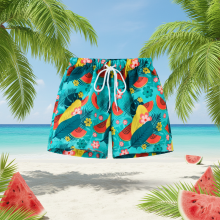Mijn Hummeltje Beach Shorts – Lichtgewicht & speels – Tropisch Kinder Zwembroek Watermeloen Spetter / 130 (6–7 jaar) | Educatief Speelgoed