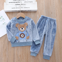 Mijn Hummeltje CozyBear – Warm & Zacht – Kinder Trainingspak met Berenmotief Blauw / 110 (2–3 jaar) | Educatief Speelgoed