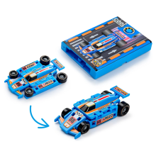 Mijn Hummeltje SpeedTransform – Actief & Interactief – Transformeerbare Raceauto Blauw | Educatief Speelgoed