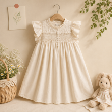 Mijn Hummeltje Sleeveless Dress – Elegant & comfortabel – Kanten Kraag Jurk Bloemrijke gratie / 90 (18–24 maanden) | Educatief Speelgoed