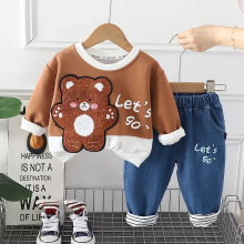 Mijn Hummeltje Mini Fashion™ – Zacht & Stoer – Kinder Kledingset Bruin / 80 (4 12 maanden) | Educatief Speelgoed