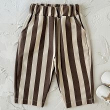 Mijn Hummeltje SoftStripe – Zacht & Comfortabel – Baby Broek met Gestreept Design Bruin / 73 (6–9 maanden) | Educatief Speelgoed