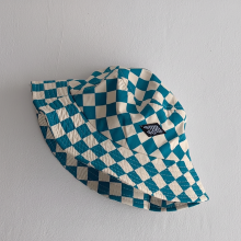Mijn Hummeltje Bucket Hat – Schattig & Beschermend – Kinder Hoed Geruit Blauw | Educatief Speelgoed