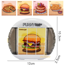 Mijn Hummeltje Twisty Puzzle™   Eindeloos Puzzelplezier   Draaipuzzel Burger 9 vlakjes | Educatief Speelgoed