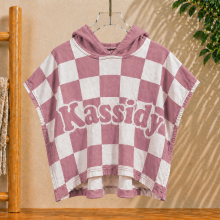Mijn Hummeltje Personalized Hooded Towel – Zacht & Uniek – Gepersonaliseerde Kinder Badcape Polignac / 60x60cm | Educatief Speelgoed