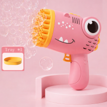 Mijn Hummeltje BubbleBoom – Stoer & Muzikaal – Dino Bubbelmachine Roze minibelletjes | Educatief Speelgoed