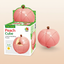 Mijn Hummeltje FruitCube – Kleurrijk & Uitdagend – Montessori Fruit Puzzel Perzik | Educatief Speelgoed