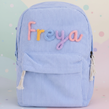 Mijn Hummeltje Kids Backpack – Gepersonaliseerde Rugzak voor Kinderen Blauw Gekleurd | Educatief Speelgoed