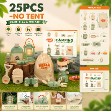 Mijn Hummeltje Kids Camping Adventure – Avontuurlijk & Interactief – Kampeer Set 25 stuks   Excl. Tent | Educatief Speelgoed