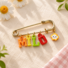 Mijn Hummeltje Personalized Charm Pin – Persoonlijk & Stijlvol – Naam Broche Wolk | Educatief Speelgoed