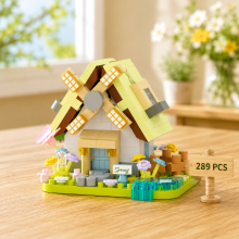 Mijn Hummeltje DIY Windmill Building Blocks – Creatief & Uitdagend – Bouwstenen Set Spring Windmill | Educatief Speelgoed