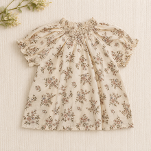Mijn Hummeltje Girls Summer Fashion Top – Luchtig & Comfort – Vintage Meisjes Top Bruin met bloemen / 130 (6–7 jaar) | Educatief Speelgoed